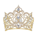 #17355G - Fairy Tale Princess Tiara with Combs - 5.5" (H) Gold