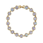 #17488G - Circles of Harmony CZ Bracelet - Gold Plated