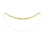 #17490G - CZ Pear Drop Link with AdjustiClasp™ Chain- Gold Necklace Sets - Low price Rhinestone Jewelry Corporation