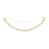 #17491G - Circles of Harmony with AdjustiClasp™ Chain- Gold Necklace Sets - Low price Rhinestone Jewelry Corporation