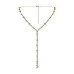#17519G - Diamond Link Necklace - Gold Plated