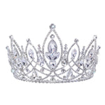 #17553 - Diamond Dream Tiara with Combs - 4.5" Tiaras & Crowns up to 6" Rhinestone Jewelry Corporation