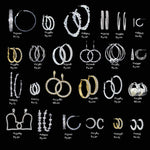 #17574- 24 Pair Hoop Earring Starter Kit with FREE Display Earrings - Hoop Rhinestone Jewelry Corporation
