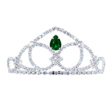 #17611 - The Prima Tiara - 2.5" Tall with combs Tiaras up to 2" Rhinestone Jewelry Corporation