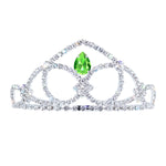 #17611 - The Prima Tiara - 2.5" Tall with combs Tiaras up to 2" Rhinestone Jewelry Corporation