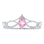 #17618- Renaissance Royalty Tiara with Combs - 1.75" Tall Tiaras up to 2" Rhinestone Jewelry Corporation