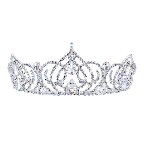 #17637 - Radiant Beauty Tiara with Combs - 2.5" Tall