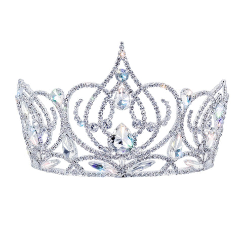 #17639 - Radiant Beauty Tiara with Combs - 4.25" Tall
