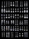 #17647 - Dangle Earring Assortment Starter Kit -36 pairs Earrings - Dangle Rhinestone Jewelry Corporation