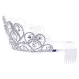 #17652 - Heart Abundance Tiara with Combs - 3" Tall