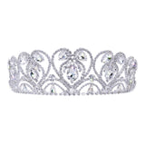 #17653 - Heart Abundance Tiara with Combs - 2" Tall