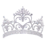 #17659 Adjustable Pageant Prize Crown 4.25" Tall (Contoured Band)