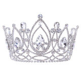 #17669 - 4" Eternal Elegance Tiara with Combs Tiaras up to 4" Rhinestone Jewelry Corporation