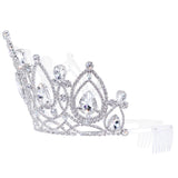 #17669 - 4" Eternal Elegance Tiara with Combs Tiaras up to 4" Rhinestone Jewelry Corporation