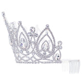 #17670 - 5" Eternal Elegance Tiara with Combs Tiaras & Crowns up to 6" Rhinestone Jewelry Corporation
