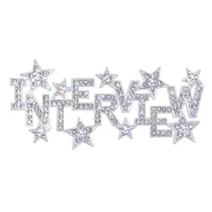 #17678- Interview Stars Pin Pins - Pageant & Crown Rhinestone Jewelry Corporation