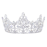 #17680 - Serafina Tiara with Combs - 3" Tall