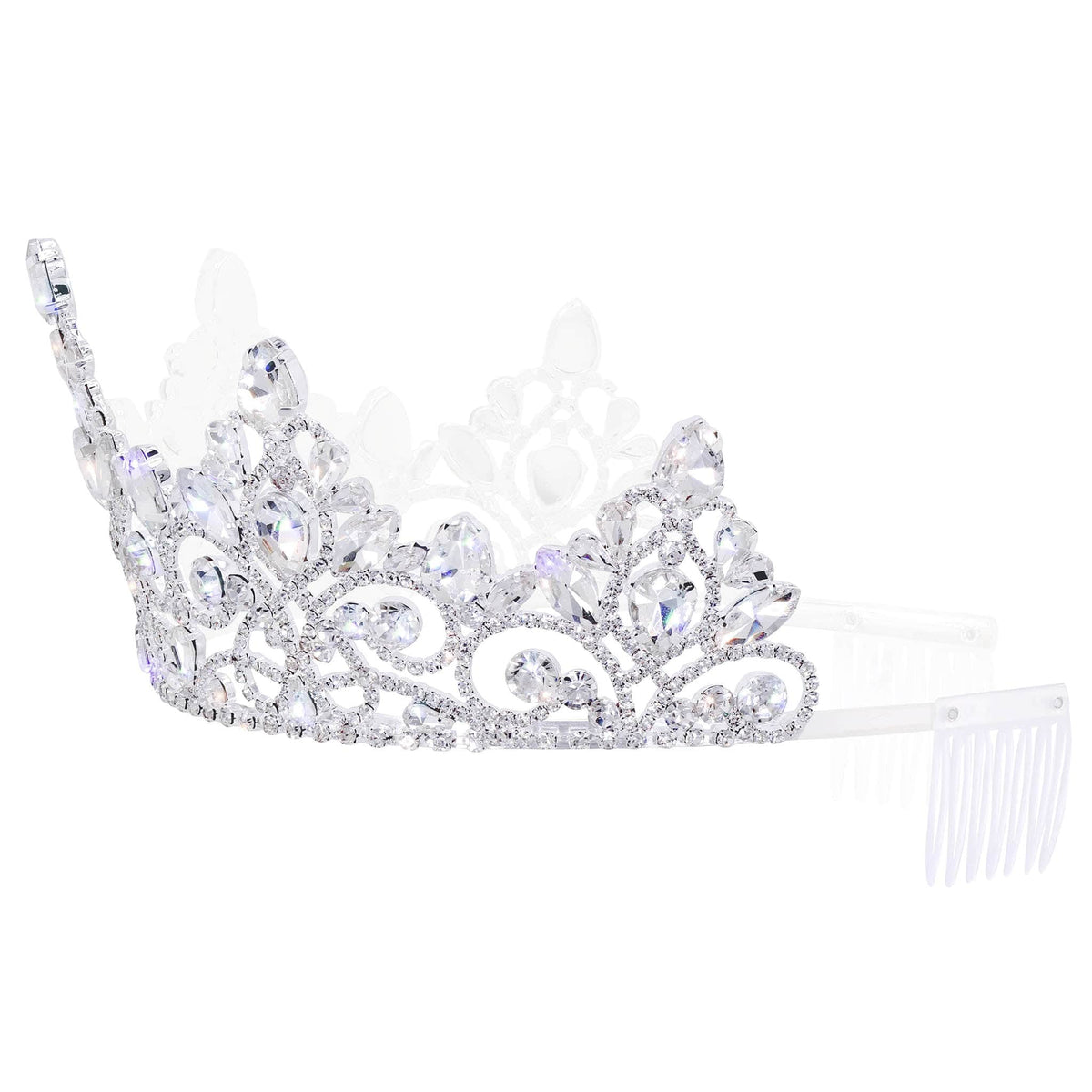 #17680 - Serafina Tiara with Combs - 3