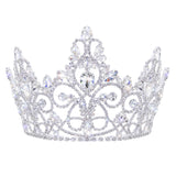 #17682 - Serafina Tiara with Combs - 4" Tall