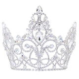 #17683 - Serafina Tiara with Combs - 5.5" Tall