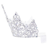 #17683 - Serafina Tiara with Combs - 5.5" Tall