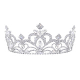 #17687- Endless Love Tiara 2.5" with Combs Tiaras up to 3" Rhinestone Jewelry Corporation