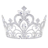 #17691- Endless Love Tiara 5" with Combs Tiaras & Crowns up to 6" Rhinestone Jewelry Corporation
