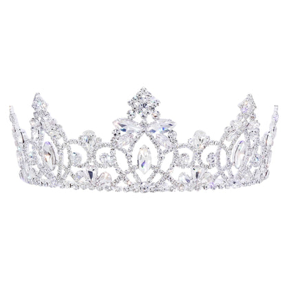 #17692 - Gilded Grace Tiara with Combs - 2" Tall