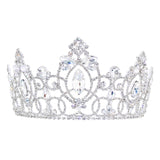 #17693 - Gilded Grace Tiara with Combs - 3.5" Tall
