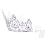 #17693 - Gilded Grace Tiara with Combs - 3.5" Tall
