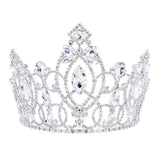 #17695 - Gilded Grace Tiara with Combs - 4.75" Tall