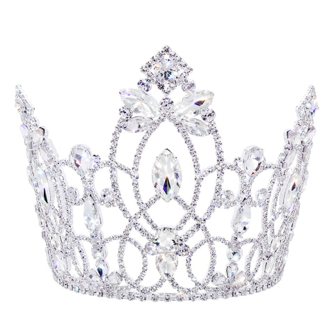 #17697 - Gilded Grace Tiara with Combs - 6" Tall