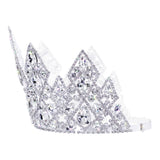 #17754 Aztec Queen Adjustable Crown - 6" Tall Tiaras & Crowns over 6" Rhinestone Jewelry Corporation