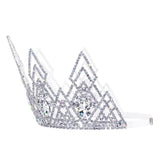 #17755 Sun Rays Adjustable Crown - 6" Tall Tiaras & Crowns over 6" Rhinestone Jewelry Corporation