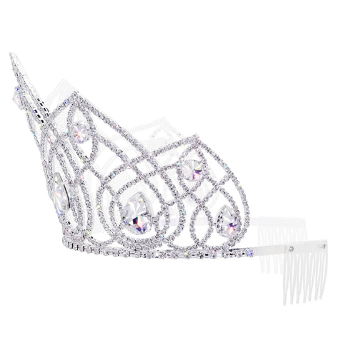 #17762- Imperium Tiara with Combs - 4.5" (H)