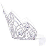 #17763- Imperium Tiara with Combs - 6" (H)
