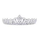 #17766 - Royal Ascension Tiara with Combs - 1.75" (H) Tiaras up to 2" Rhinestone Jewelry Corporation