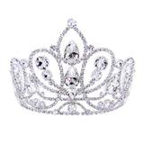 #17769 - Royal Ascension Tiara with Combs - 5" (H) Tiaras & Crowns up to 6" Rhinestone Jewelry Corporation