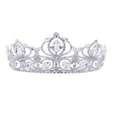 #17772 - Diamond Duchess Tiara with Combs - 2 3/8" (H)