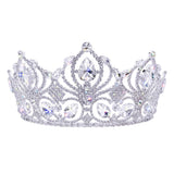 #17773 - Diamond Duchess Tiara with Combs - 3.5" (H)
