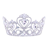 #17791- Enchanted Heart Tiara with Combs - 3.5" (H)