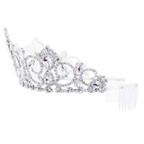 #17803 - Aria Tiara with Combs - 3" (H)