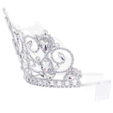 #17806 - Aria Tiara with Combs - 5.25" (H)