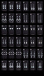 #17569- 36 Pair Romantic CZ Earring Assortment with FREE Display