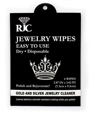 #16520 Jewelry Wipes Gold and Silver Cleaner Accessories Rhinestone Jewelry Corporation