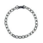 #17427 - Metal Link Bracelet - Silver 7.25" Foldover Clasp (Limited Supply) Bracelets Rhinestone Jewelry Corporation