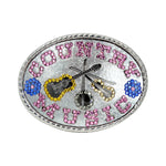 Buckles & Slides #17520 - Country Music Western Buckle - 2.75 (H) x 3.75 (W)
