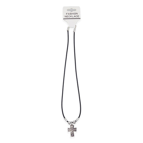 #17401 - Metal Celtic Cross Necklace on a cord (Limited Supply) Christmas Jewelry Rhinestone Jewelry Corporation