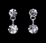 #14741 - Simply Chaton Rhinestone Drop Dangle Earrings Earrings - Dangle Rhinestone Jewelry Corporation