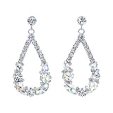 Earrings - Dangle #16914 - Pear Wreath Dangle Earrings - 2.75"